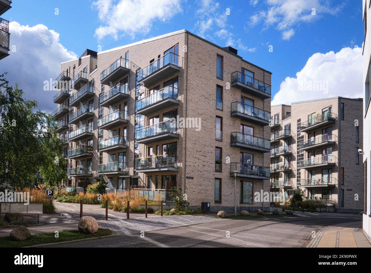 Copenhagen, Denmark Sept 2022 A new Modern housing district