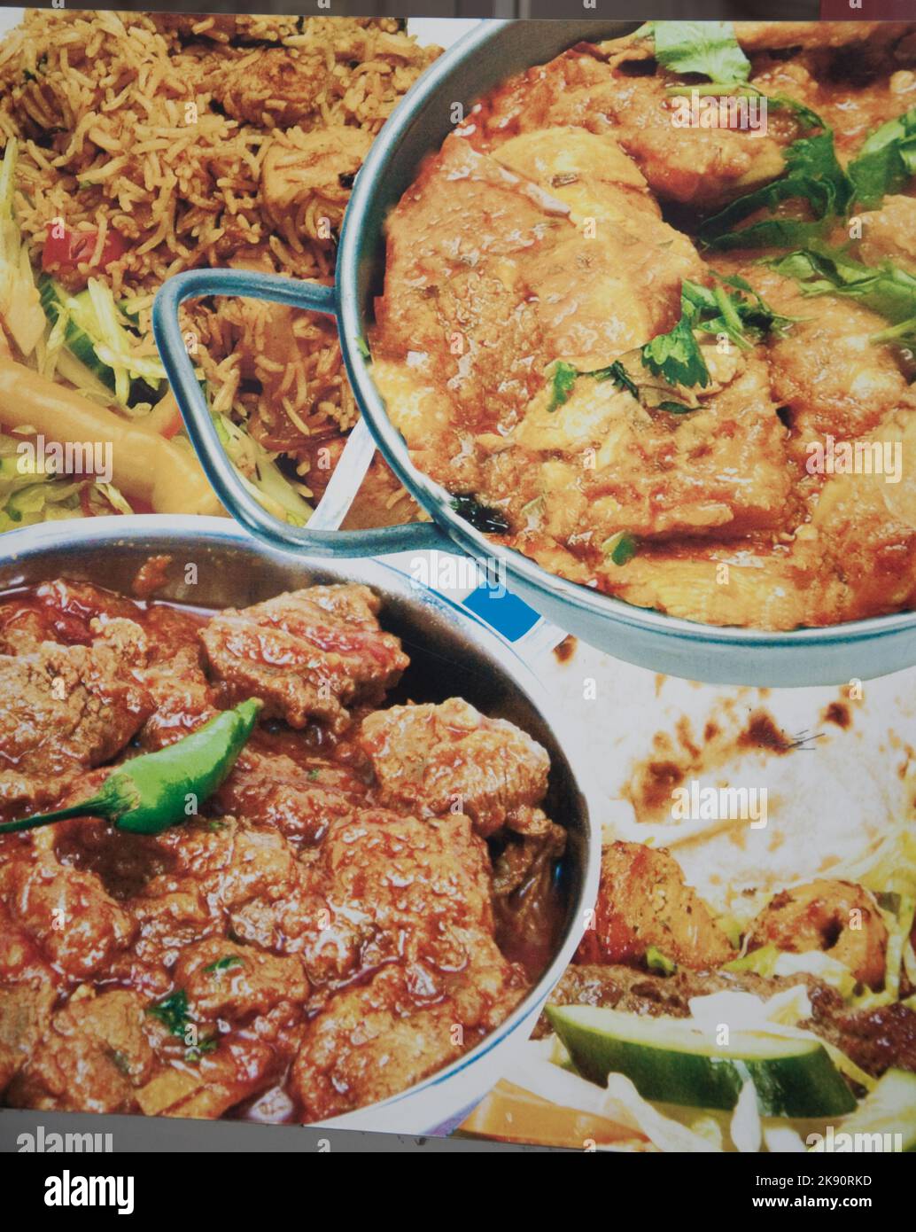 Hoarding outside Chilliz Restaurant, Tower Hamlets, East End, London