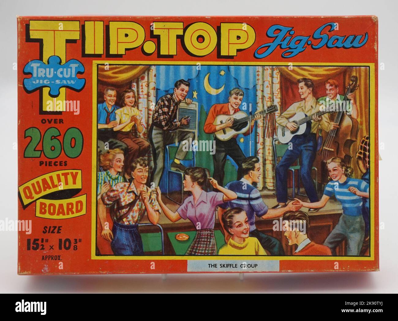 Vintage jigsaw boxes from the Sixties, bright painted illustrations of ...