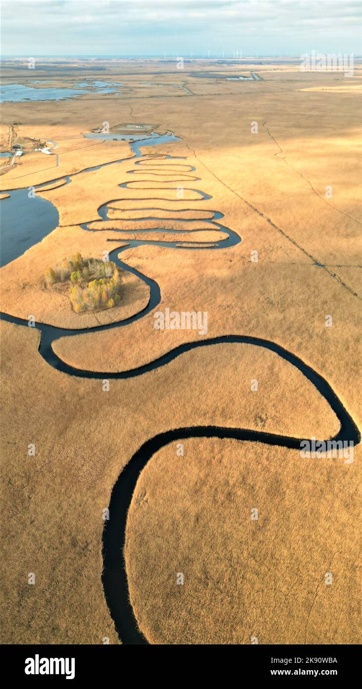 Harbin. 21st Oct, 2022. This aerial photo taken on Oct. 21, 2022 shows