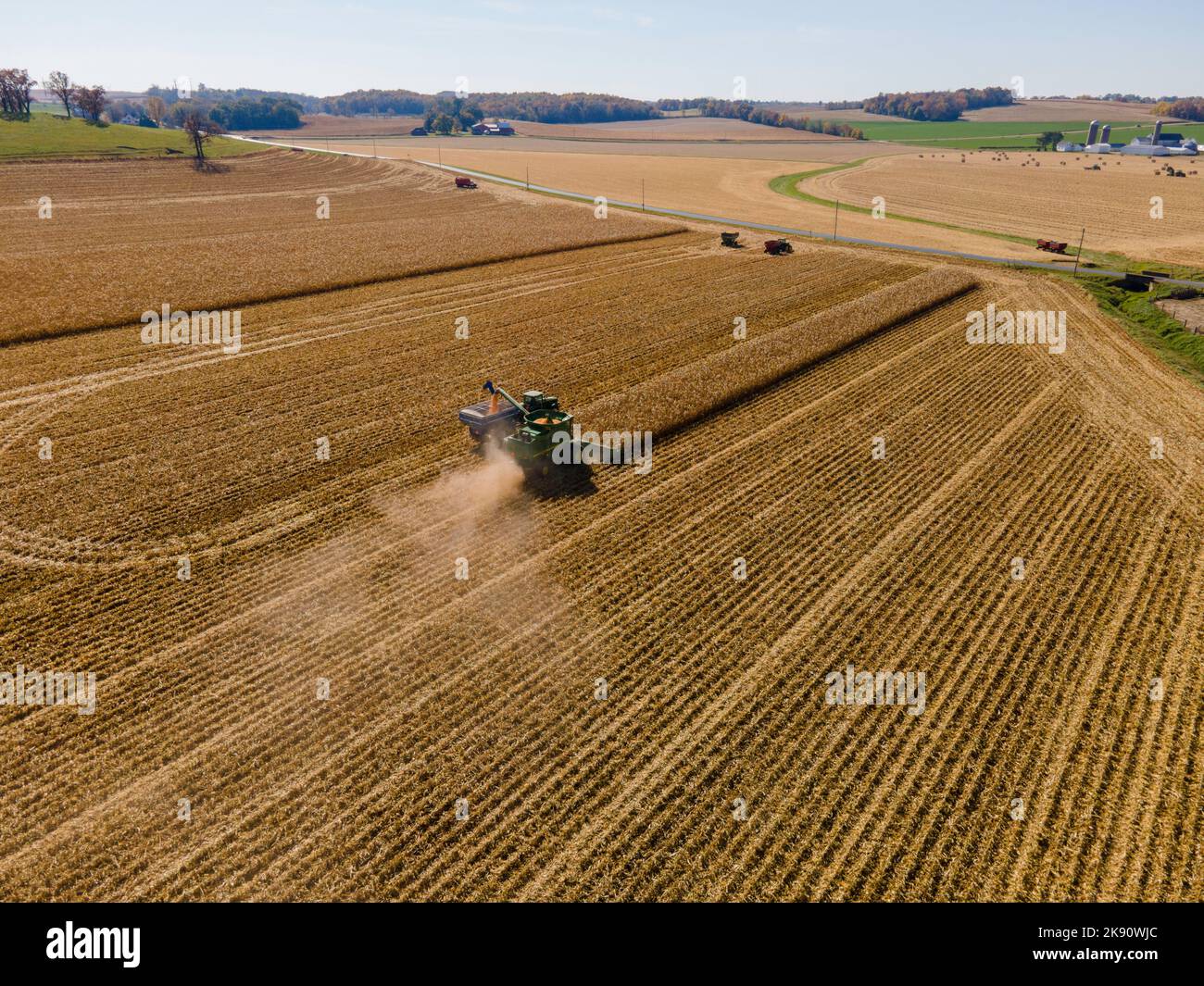 Maize field usa aerial hi-res stock photography and images - Alamy