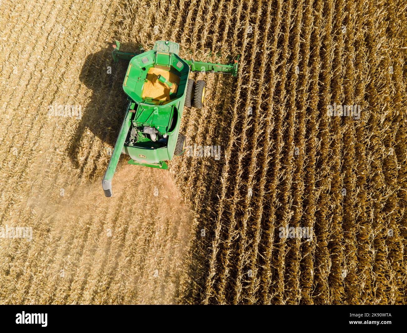 Maize field usa harvest aerial hi-res stock photography and images - Alamy