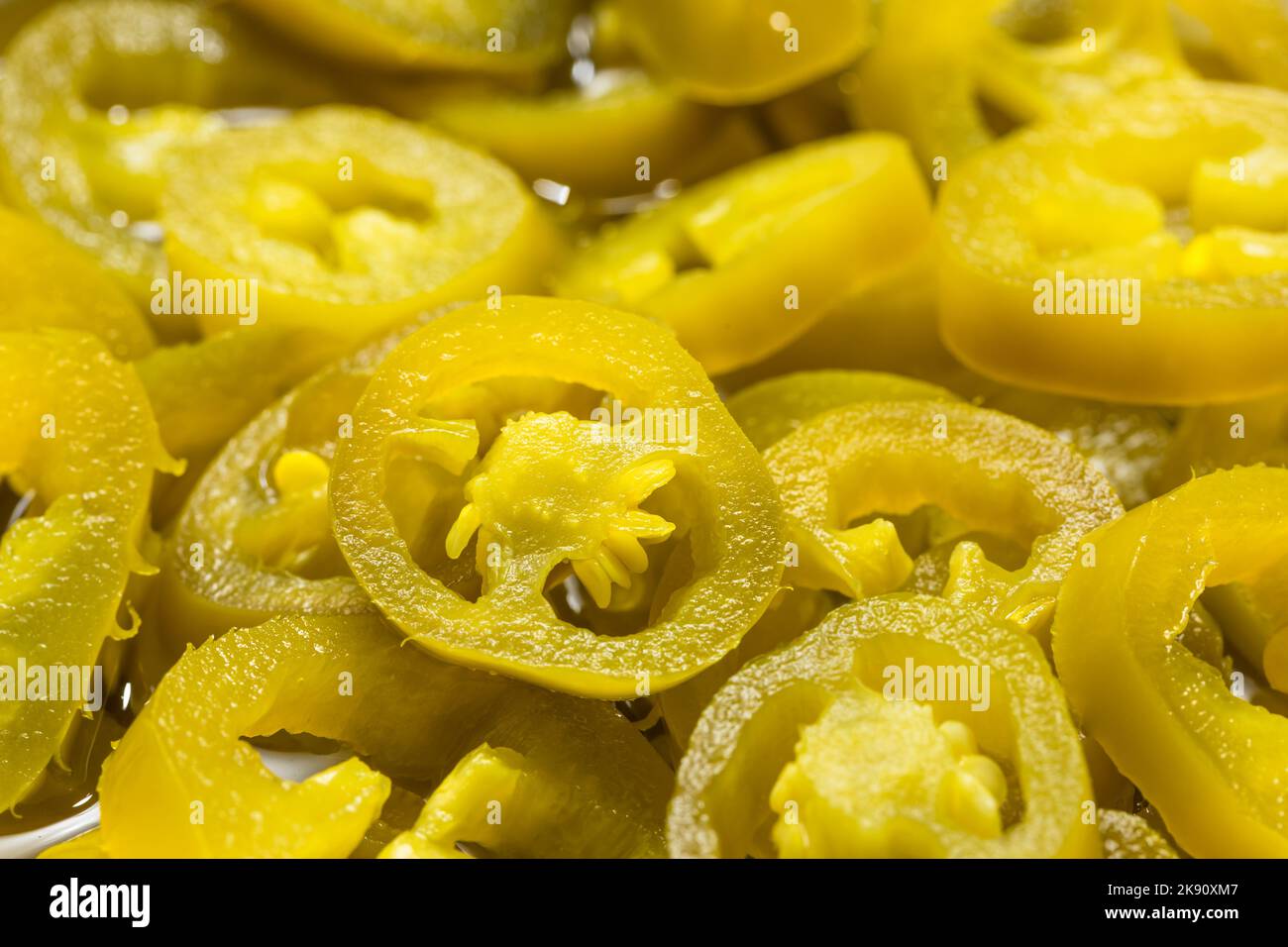 Homemade Preserved Pickled Jalapeno Peppers in a Bowl Stock Photo Alamy