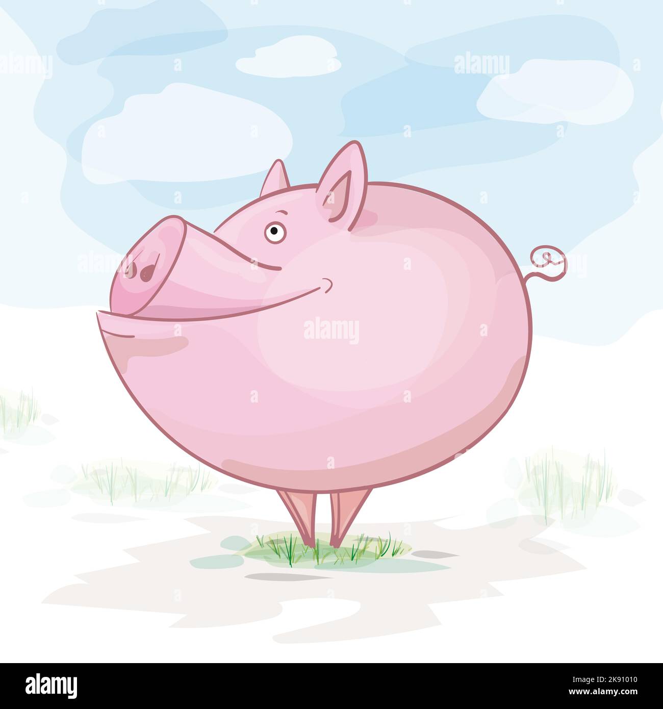 Cartoon pig hi-res stock photography and images - Alamy