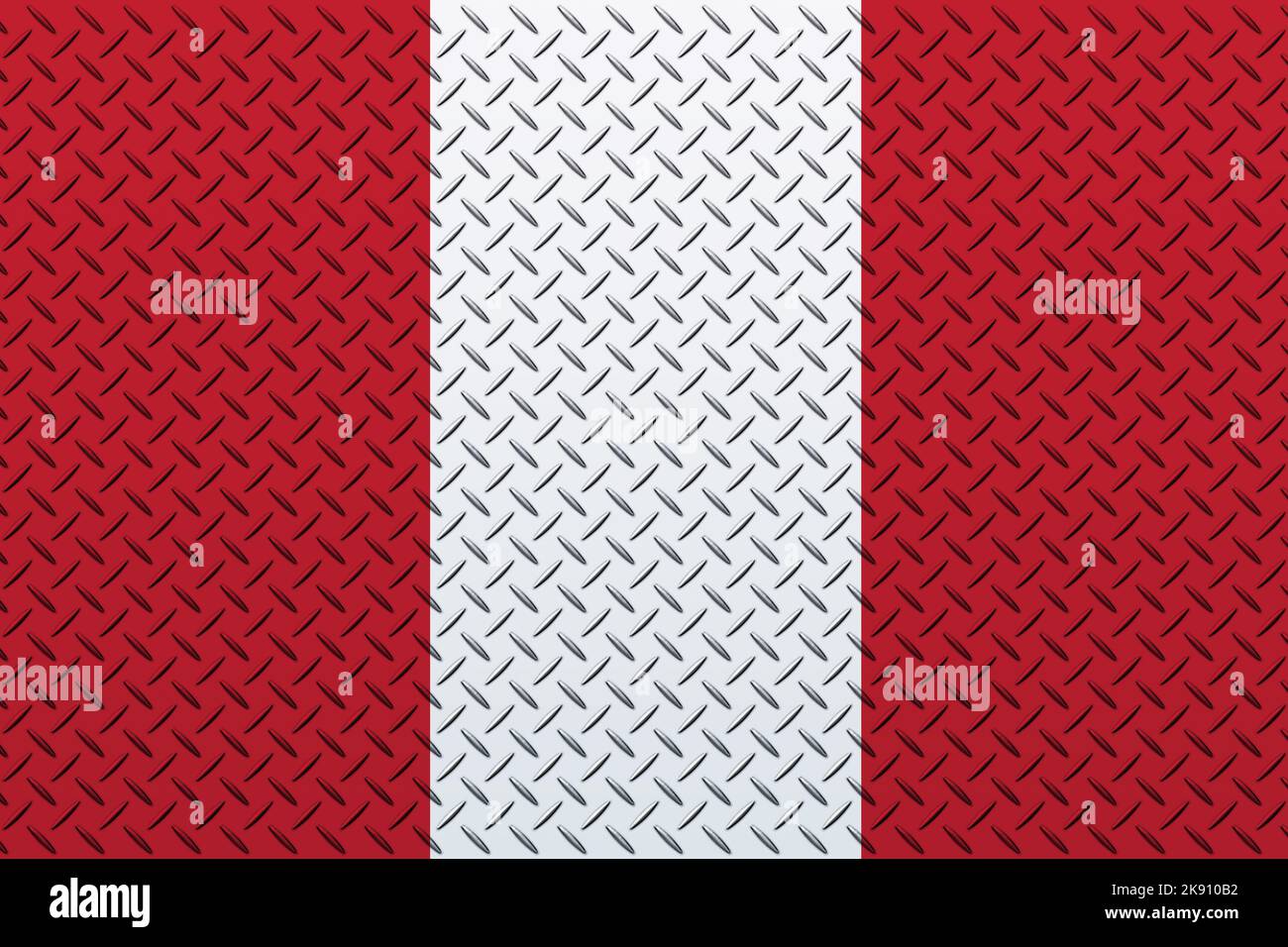 3D Flag of Peru on a metal wall background Stock Photo - Alamy