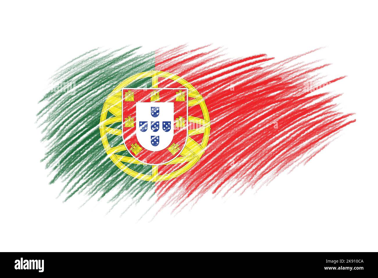 3D Flag of Portugal on vintage style brush background Stock Photo - Alamy