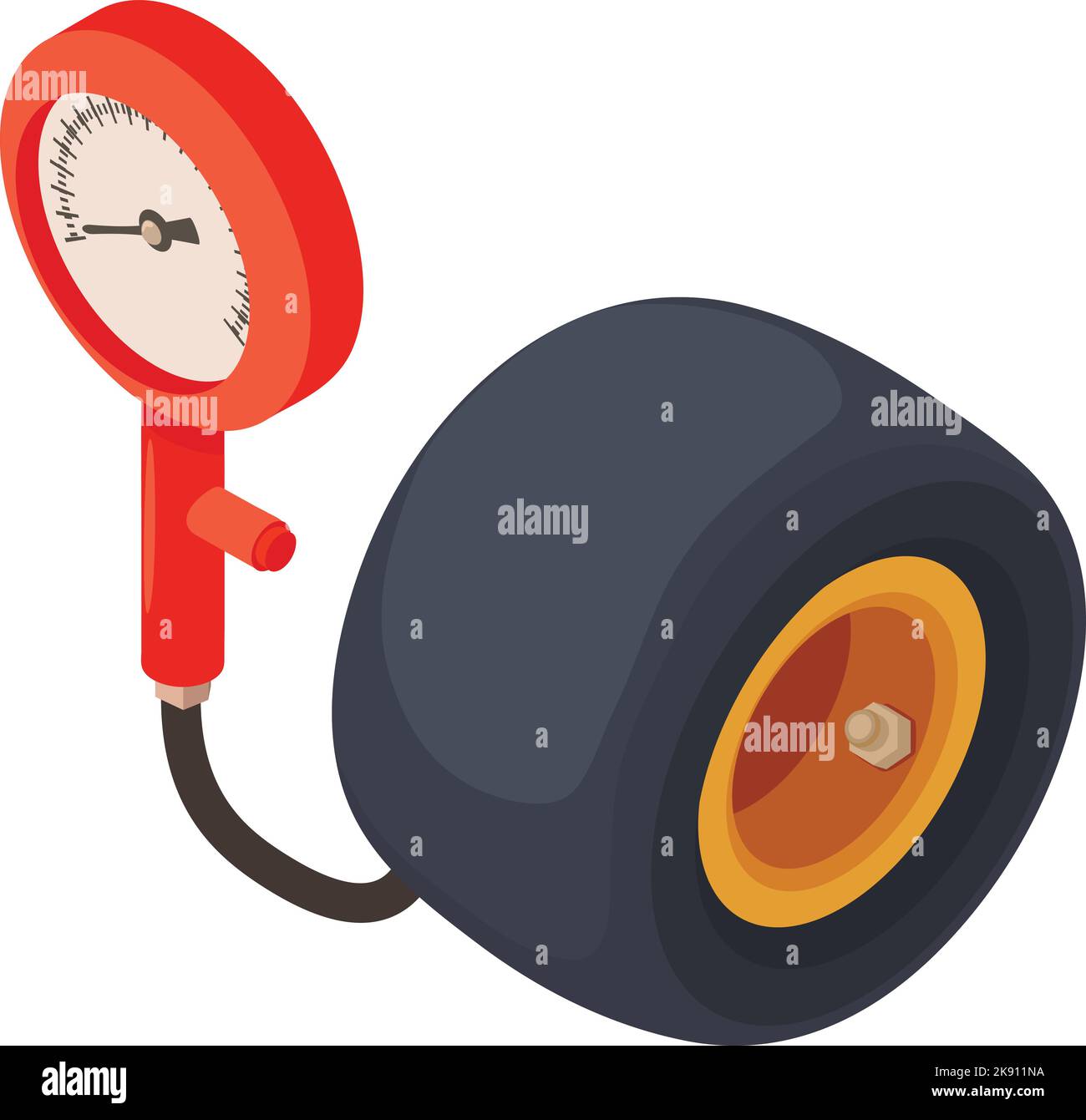 Measuring wheel device Stock Vector Images Alamy