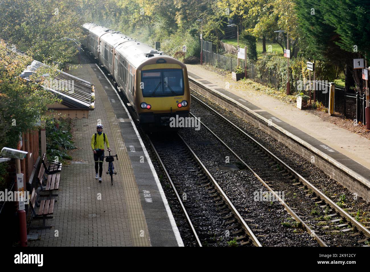 Wilmcote railway station, Warwickshire, England, UK Stock Photo