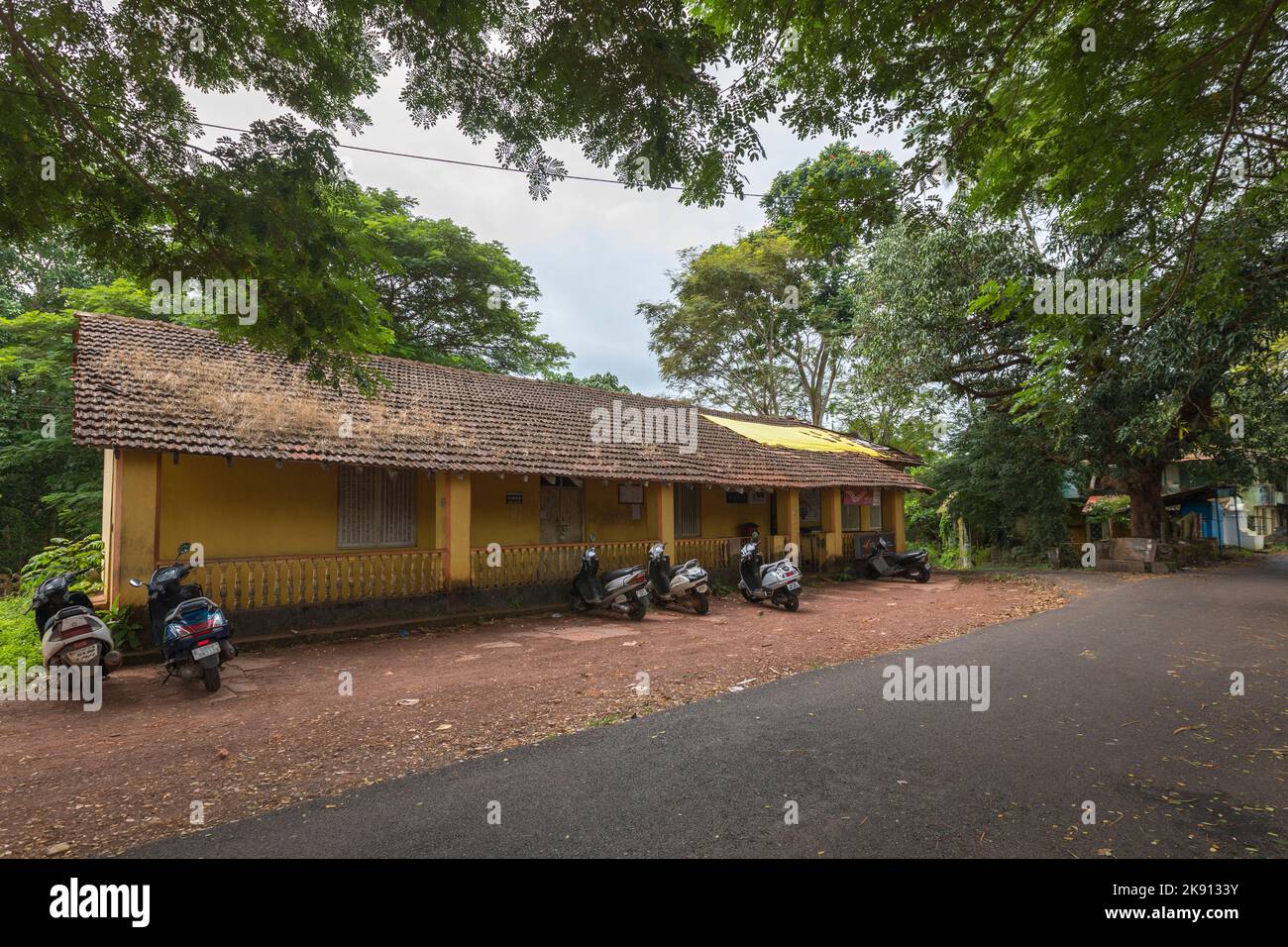 Loutolim Post Office at Orgao, Loutolim, Goa India Stock Photo