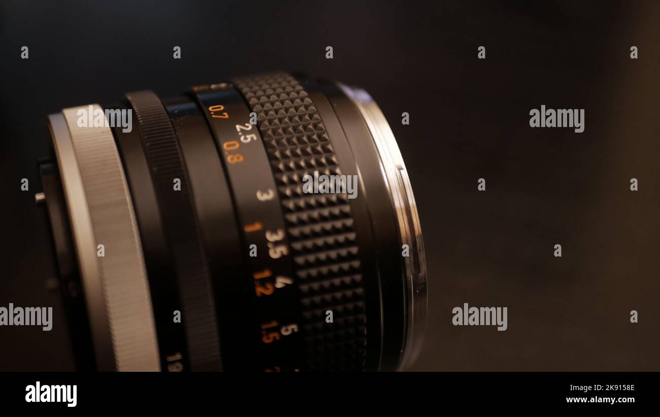 A vintage Canon FD 50mm 1.4 camera lens Stock Photo Alamy