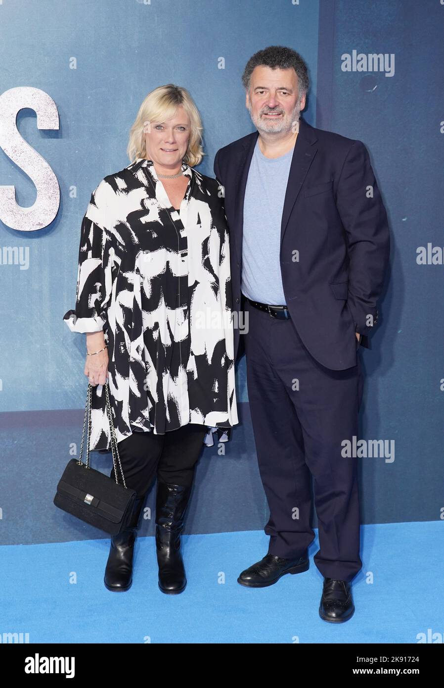 Sue Vertue and Steven Moffatt attending the premiere of the new Amazon Original series The Devil's Hour at Curzon Bloomsbury, London. Picture date: Tuesday October 25, 2022. Stock Photo