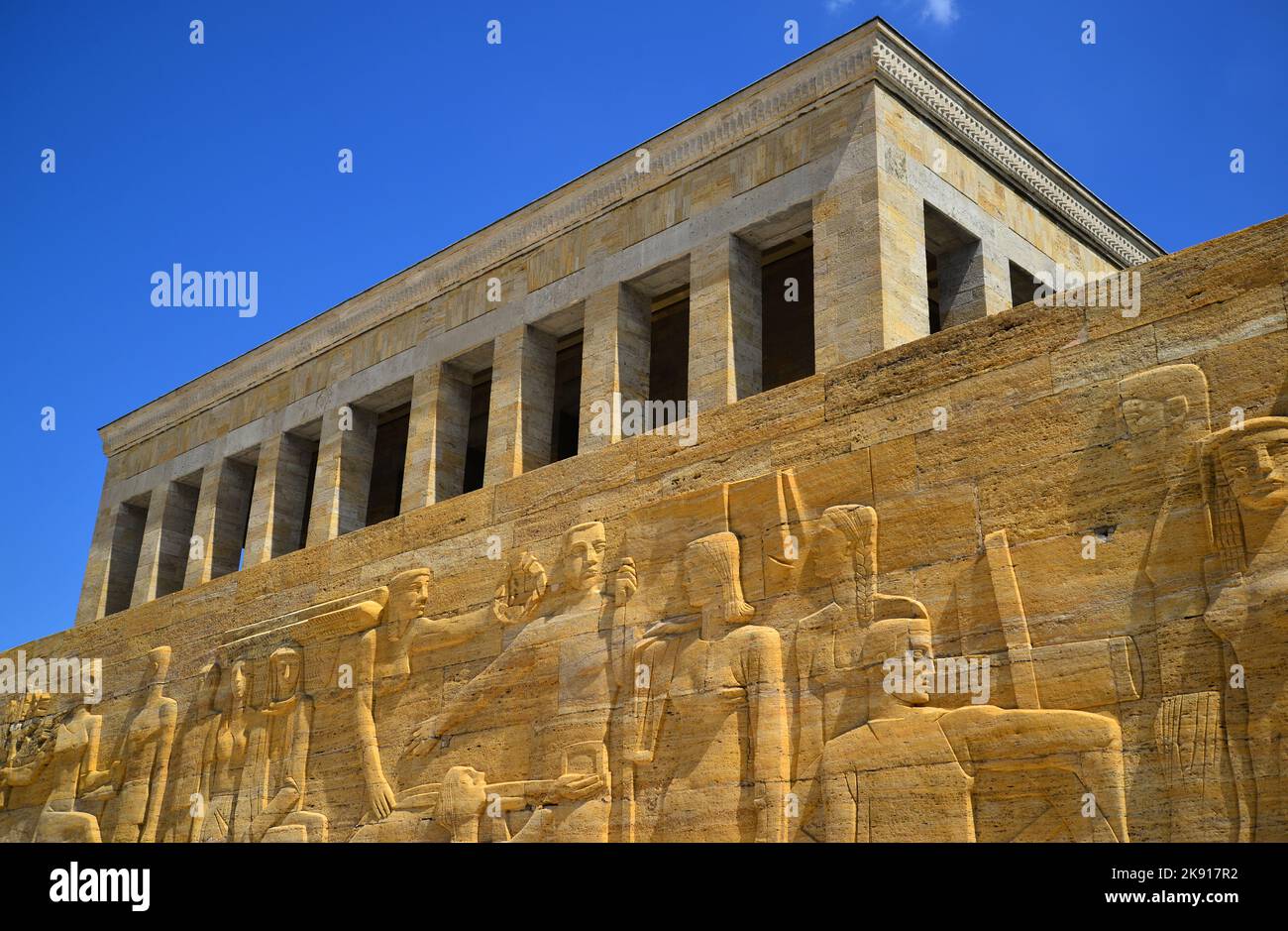 Anıtkabir, located in Ankara, Turkey, is the place where Mustafa Kemal ...