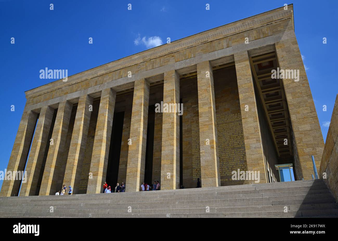 Anıtkabir, located in Ankara, Turkey, is the place where Mustafa Kemal ...