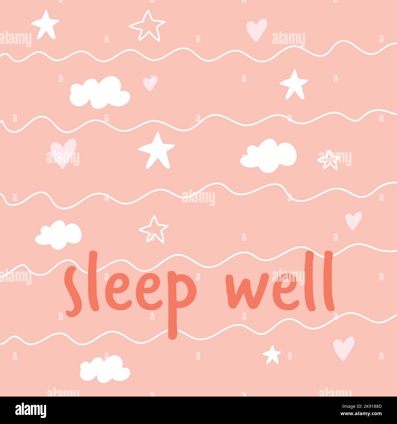cute card sweet dreams, good night. sleep well Stock Vector Image & Art