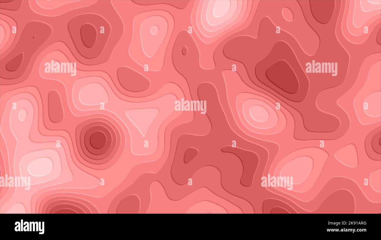 Pink, red, and purple abstract background with moving round shapes. Geometric footage with abstract Stock Photo