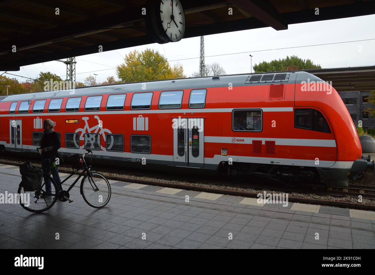 Berlin, Germany - October 23, 2022 - Berlin-Wannsee station. (Photo by Markku Rainer Peltonen) Stock Photo