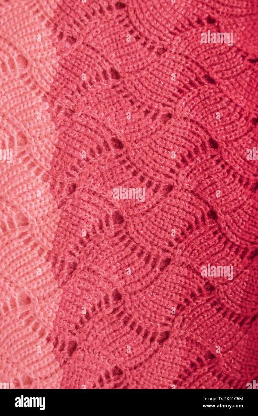 Handmade knitted texture with detail wool threads Stock Photo - Alamy