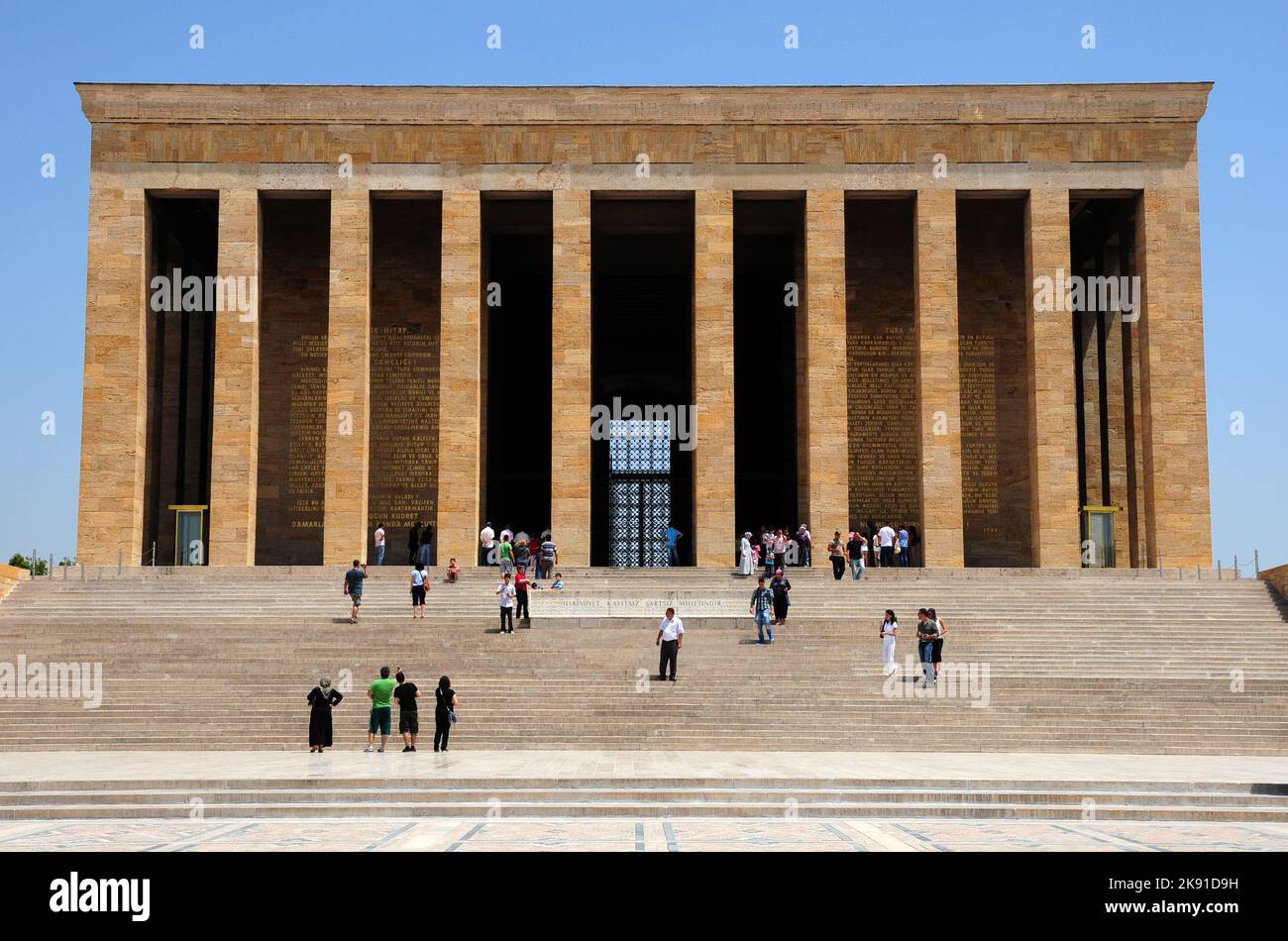 Anıtkabir, located in Ankara, Turkey, is the place where Mustafa Kemal ...