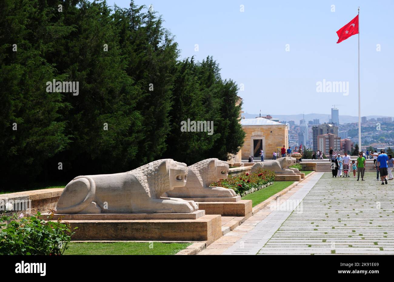 Anıtkabir, located in Ankara, Turkey, is the place where Mustafa Kemal ...