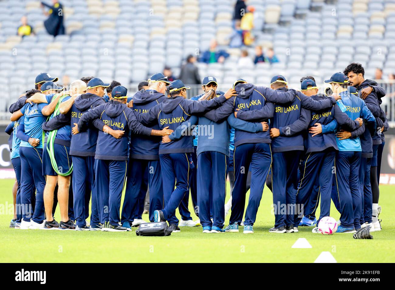 Optus Stadium, Perth, Austraila. 25th Oct, 2022. T20 international cricket Australia versus Sri