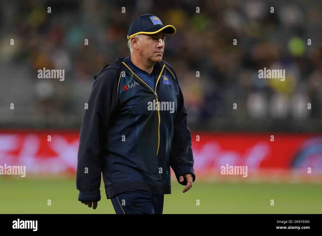 Optus Stadium, Perth, Austraila. 25th Oct, 2022. T20 international cricket Australia versus Sri
