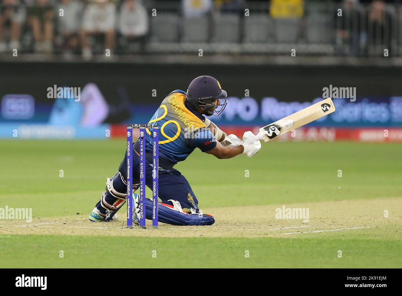 Optus Stadium, Perth, Austraila. 25th Oct, 2022. T20 international cricket Australia versus Sri
