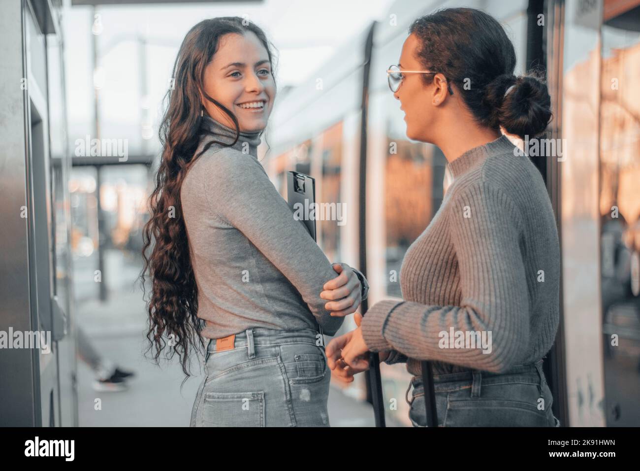 Closeup shot two girls hi-res stock photography and images - Alamy