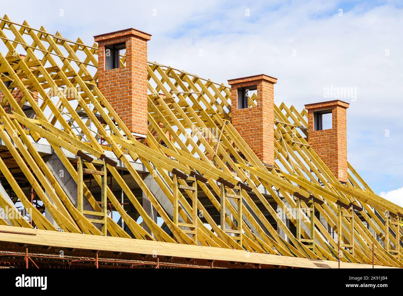 Replacement and strengthening of wooden roof structures of a historical ...
