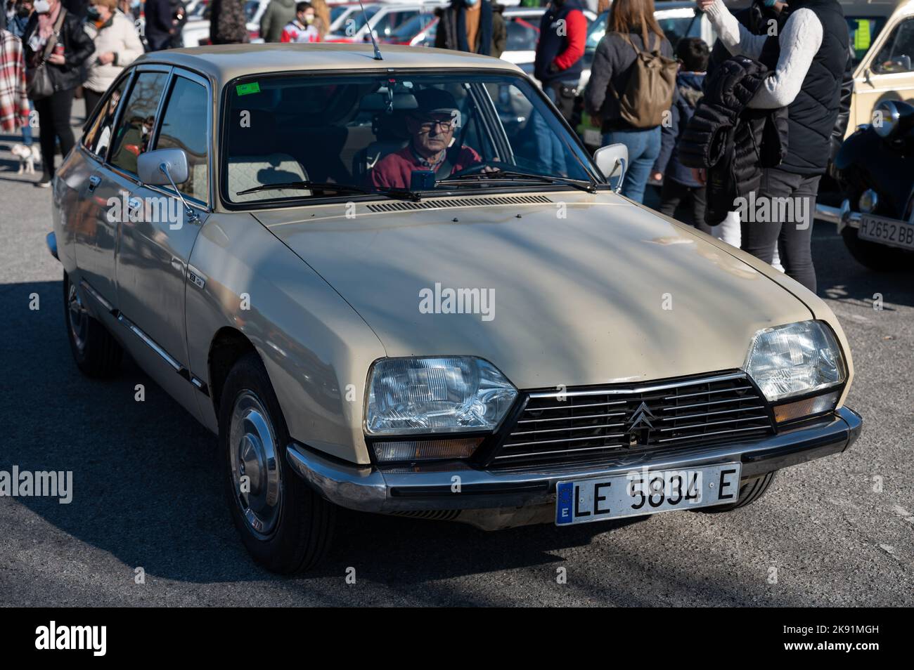 An old classic Frech Citroen GS car with hydropneumatic suspension Stock Photo Alamy