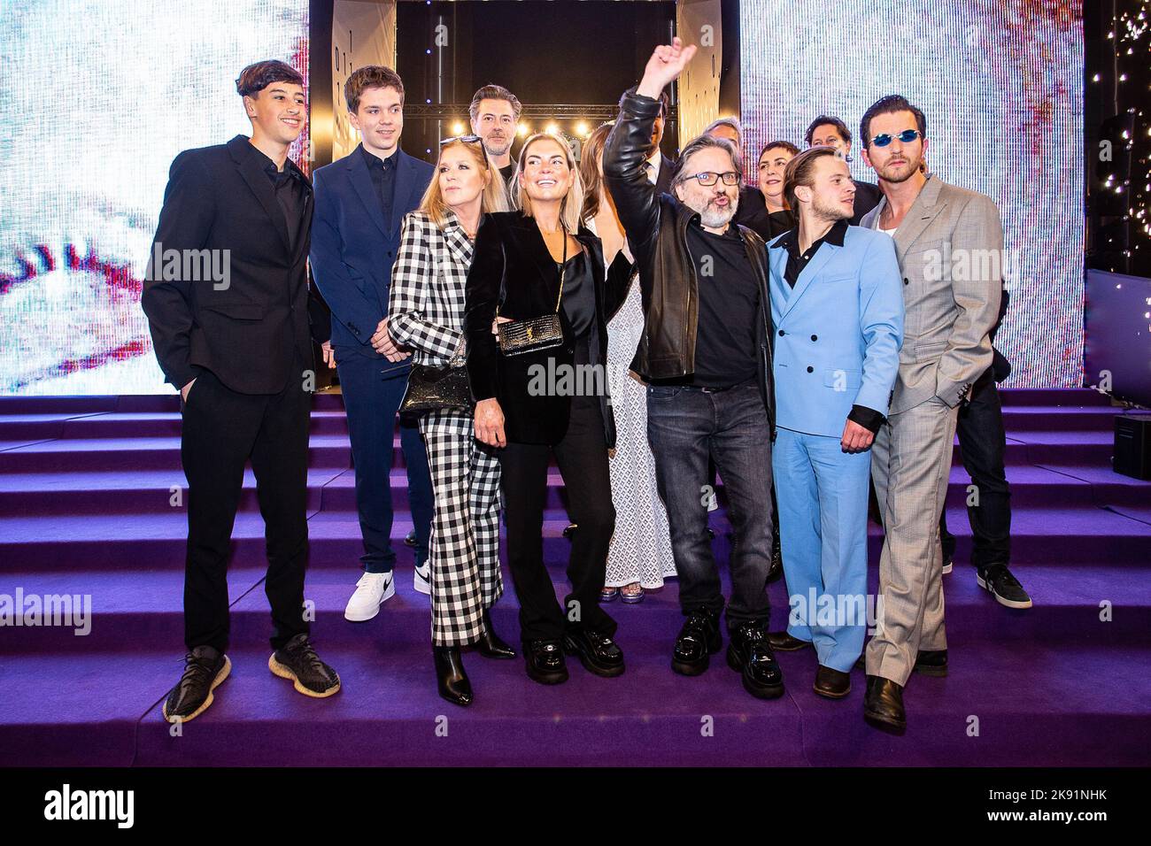 Antwerp, Belgium, 25 October 2022. cast pictured during the premiere of