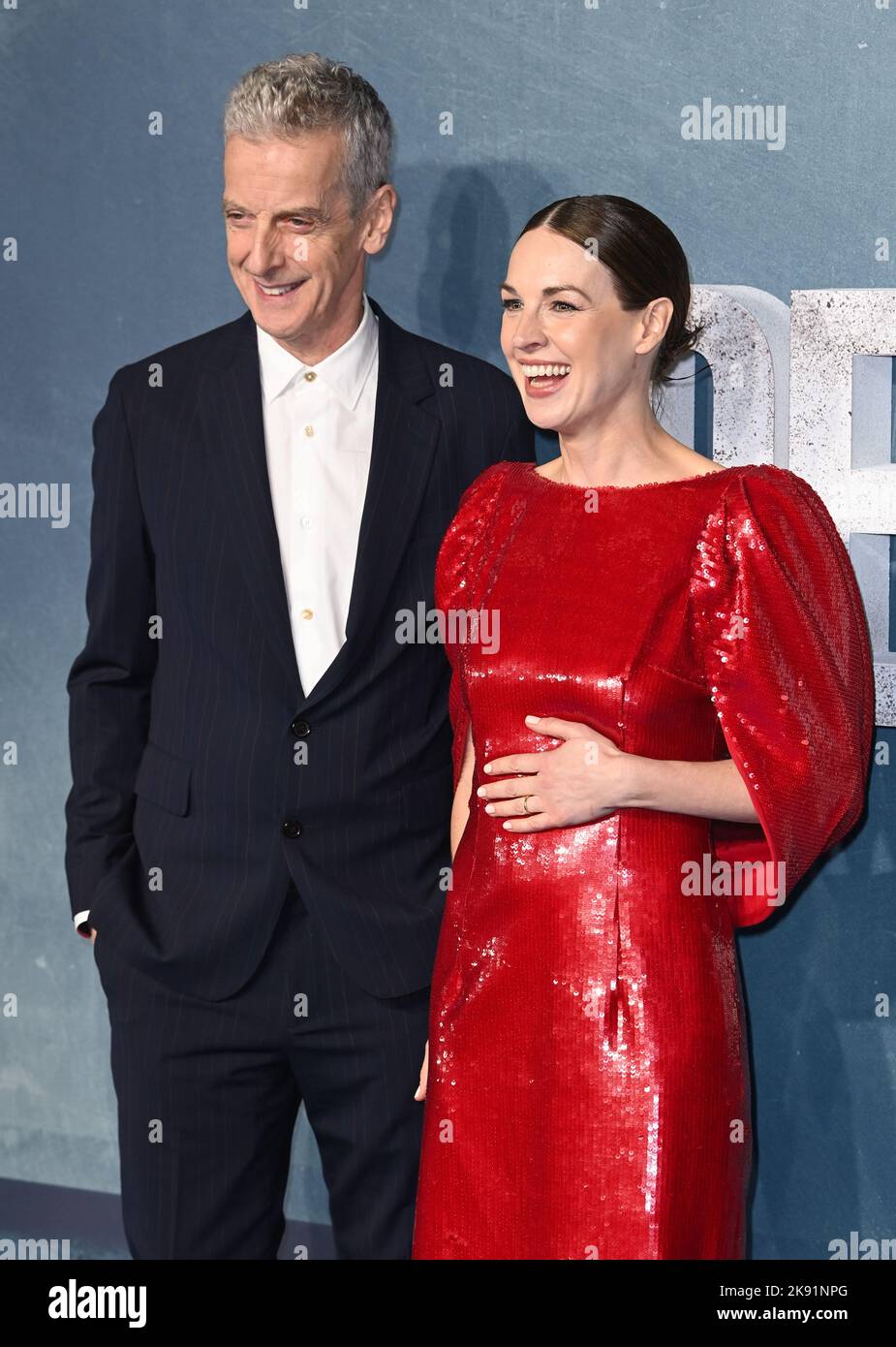 October 25th, 2022, London, UK. Peter Capaldi and Jessica Raine ...