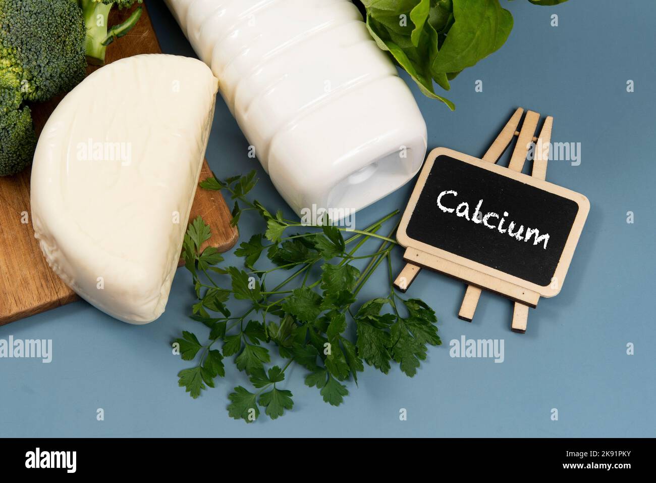 main sources of calcium for the body to help fight osteoporosis Stock
