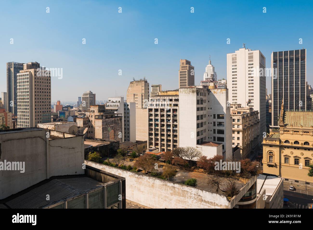 High Rise Buildings of Sao Paulo City Downtown Stock Photo - Alamy