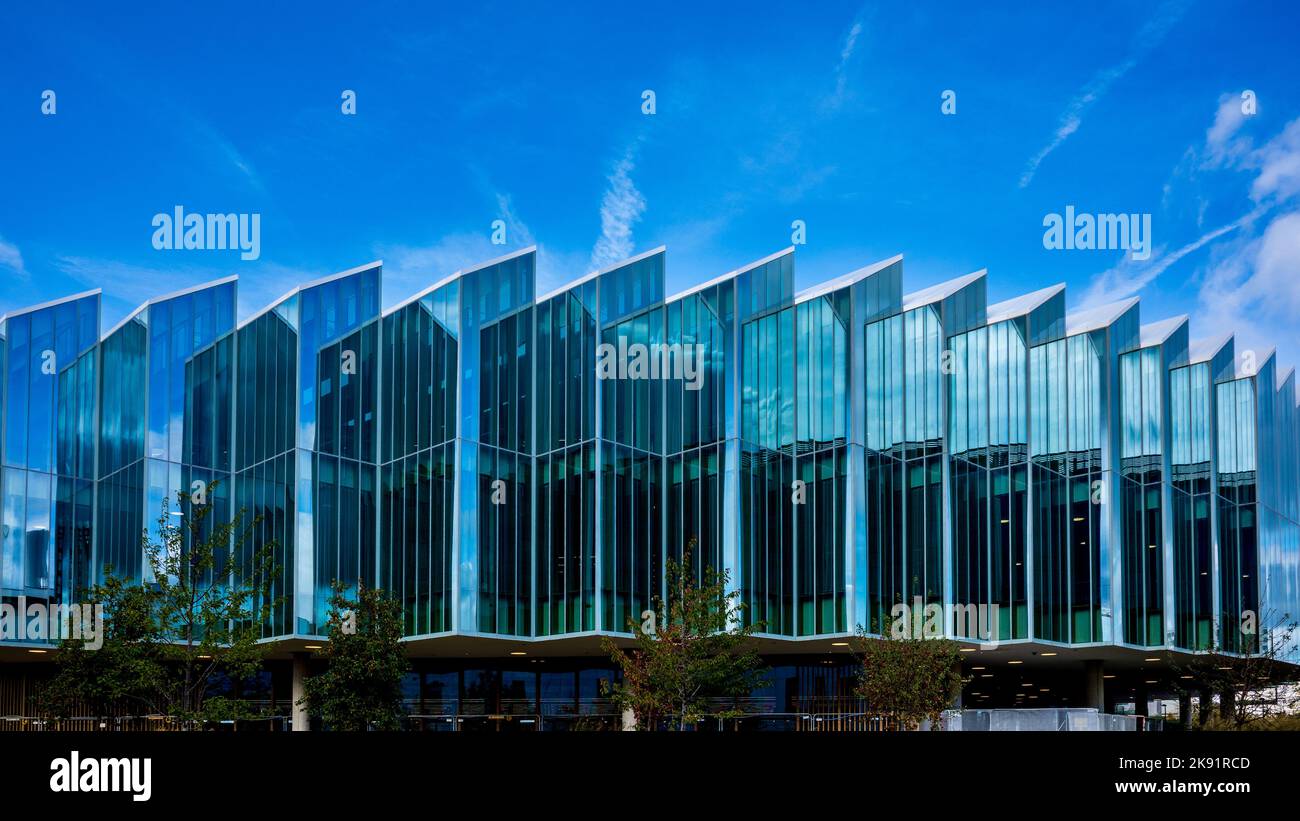 AstraZeneca HQ Headquarters building on Frances Crick Way in Cambridge