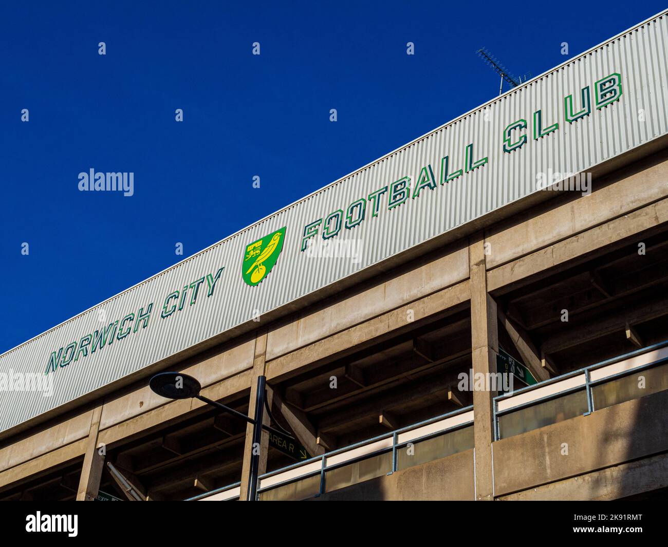 Norwich City Football Club - Norwich City Football Club Carrow Road Ground. Norwich City FC Carrow Rd. The stadium opened in 1935. Stock Photo