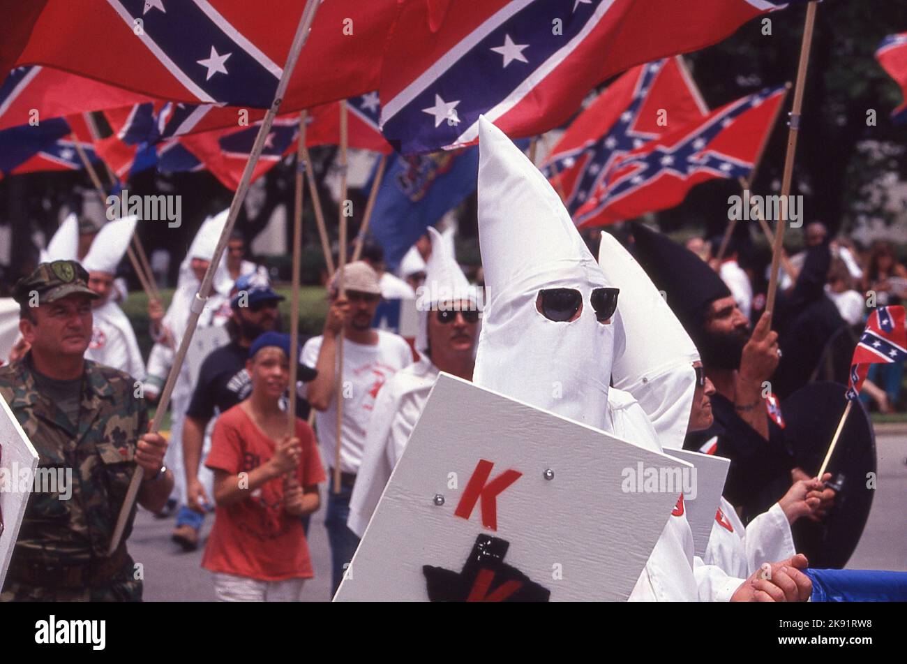 Ku klux klan march 1990 hi-res stock photography and images