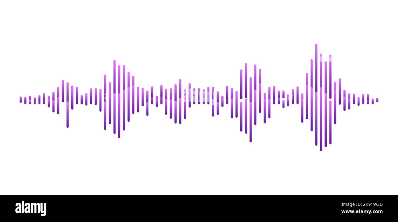 Sound wave audio vector radio player music track graphic voice