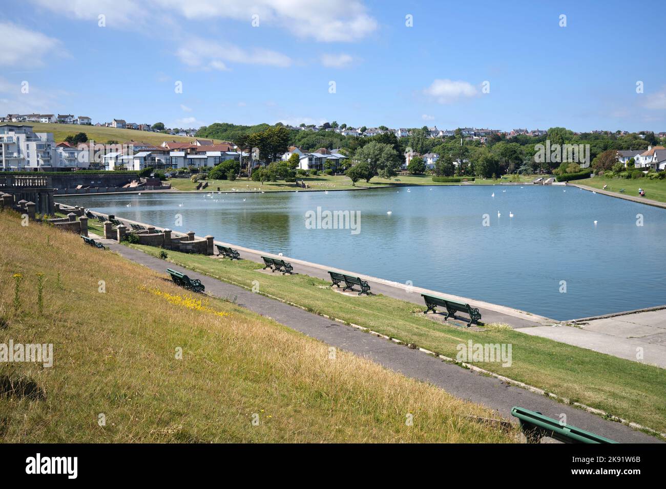 Marine Lake at Cold Knap Barry South Wales UK Stock Photo Alamy