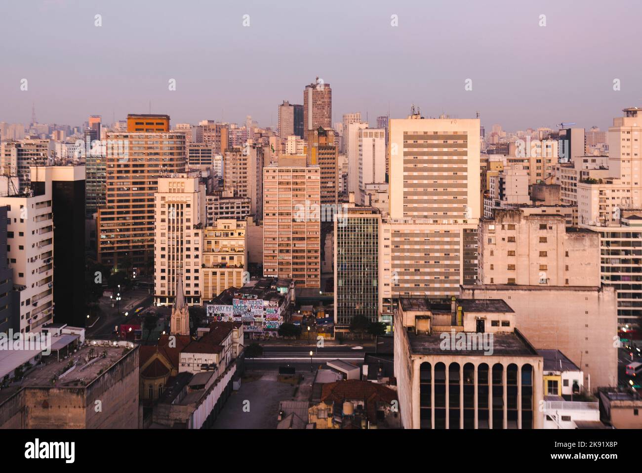 High Rise Buildings of Sao Paulo City Downtown Stock Photo - Alamy