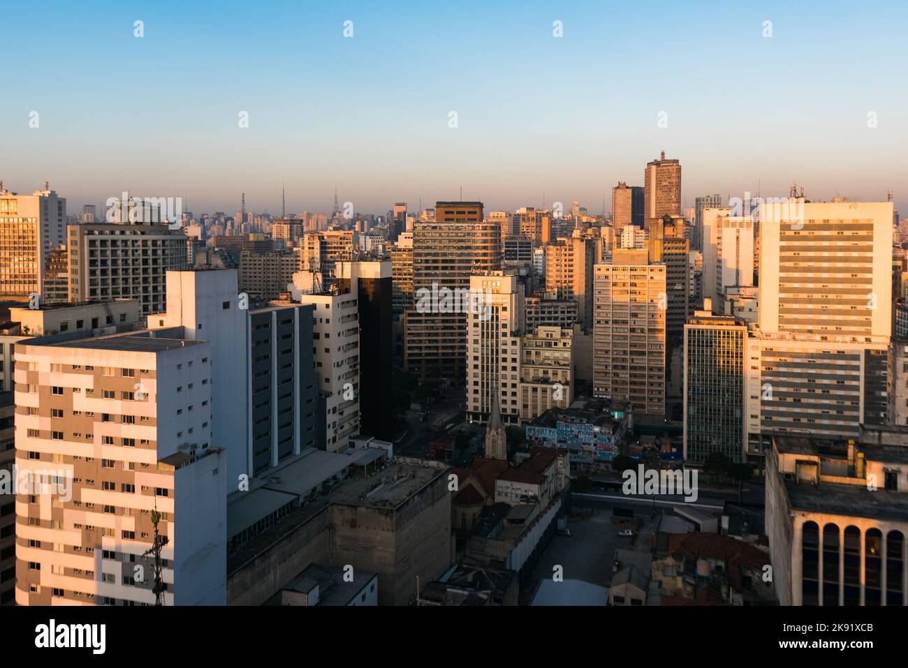 High Rise Buildings of Sao Paulo City Downtown Stock Photo - Alamy