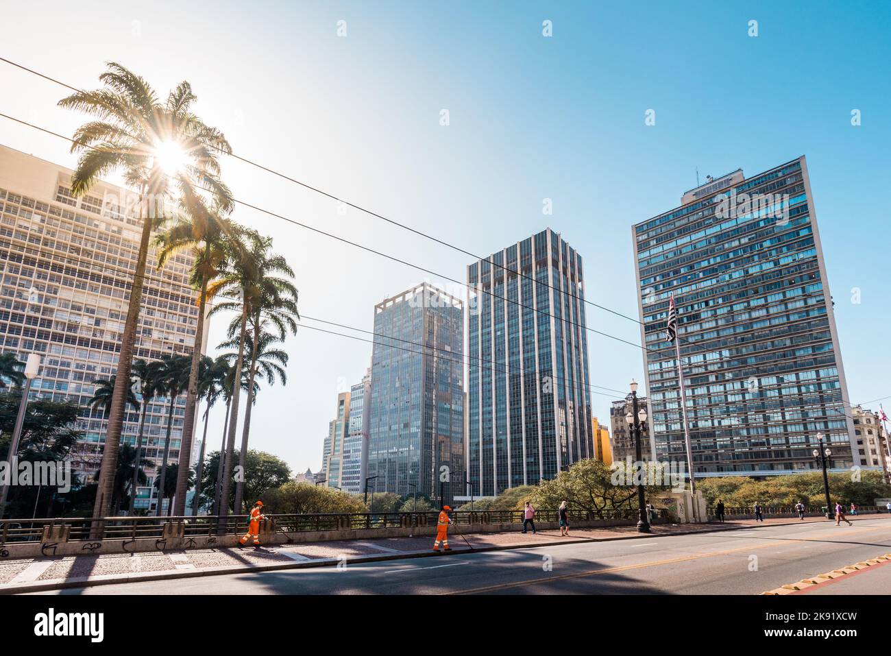 High Rise Buildings of Sao Paulo City Downtown Stock Photo - Alamy