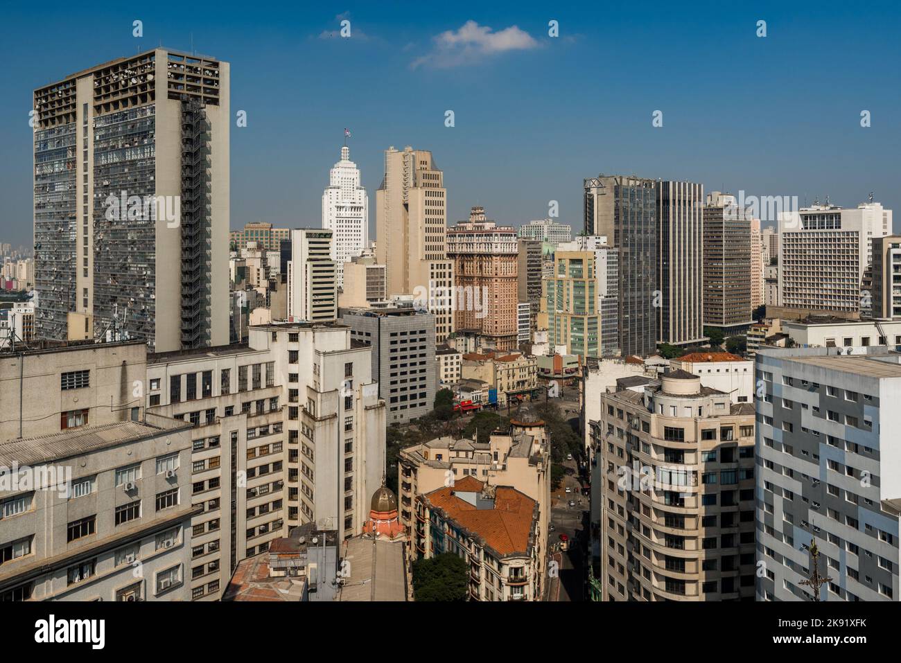 High Rise Buildings of Sao Paulo City Downtown Stock Photo - Alamy