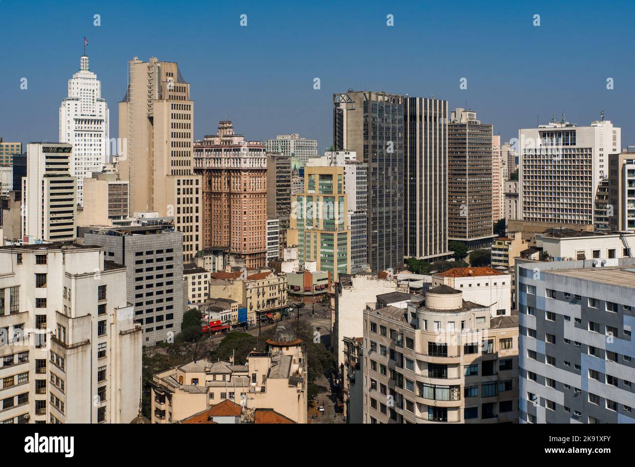 High Rise Buildings of Sao Paulo City Downtown Stock Photo - Alamy