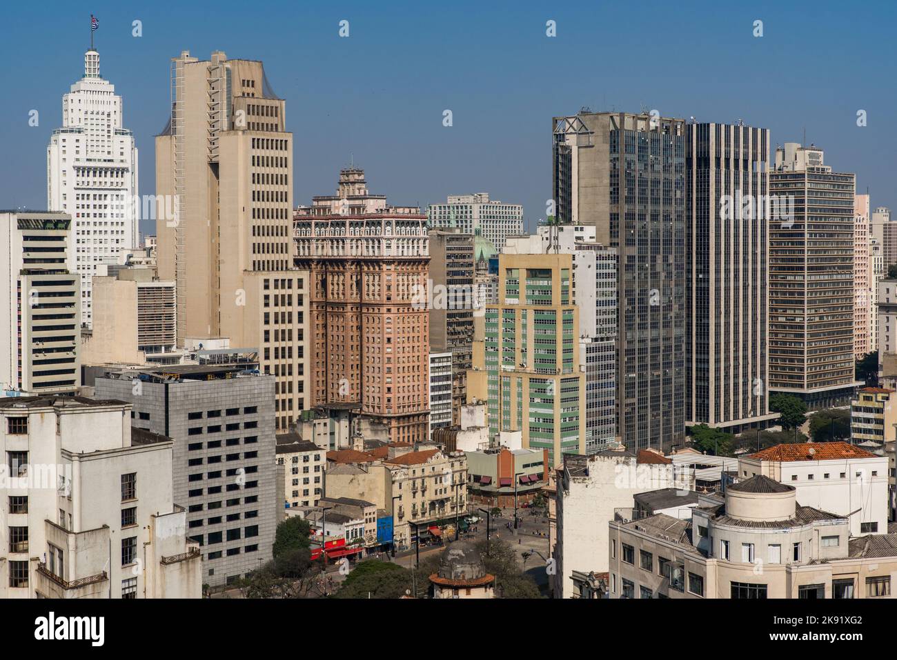 High Rise Buildings of Sao Paulo City Downtown Stock Photo - Alamy