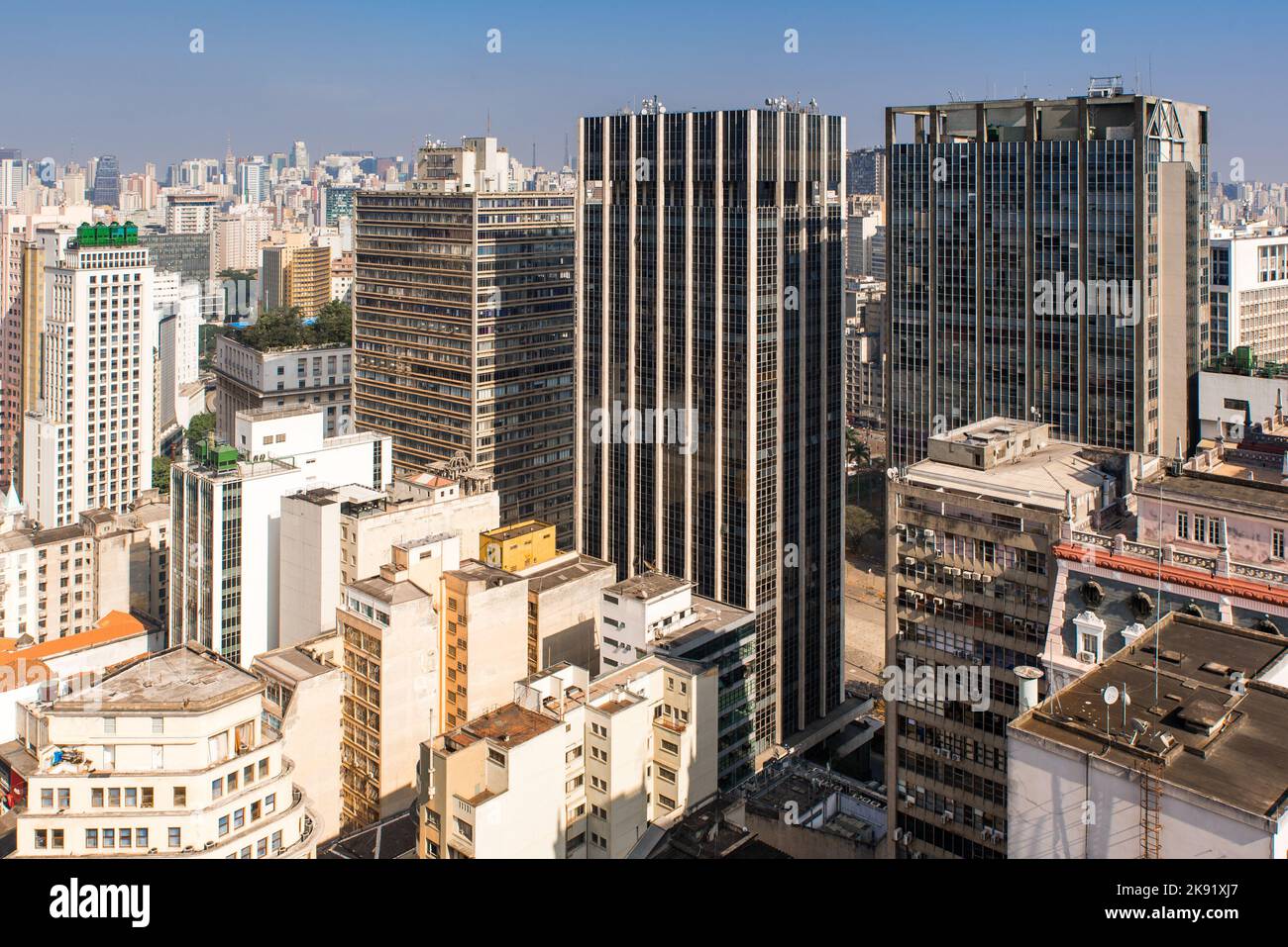 High Rise Buildings of Sao Paulo City Downtown Stock Photo - Alamy