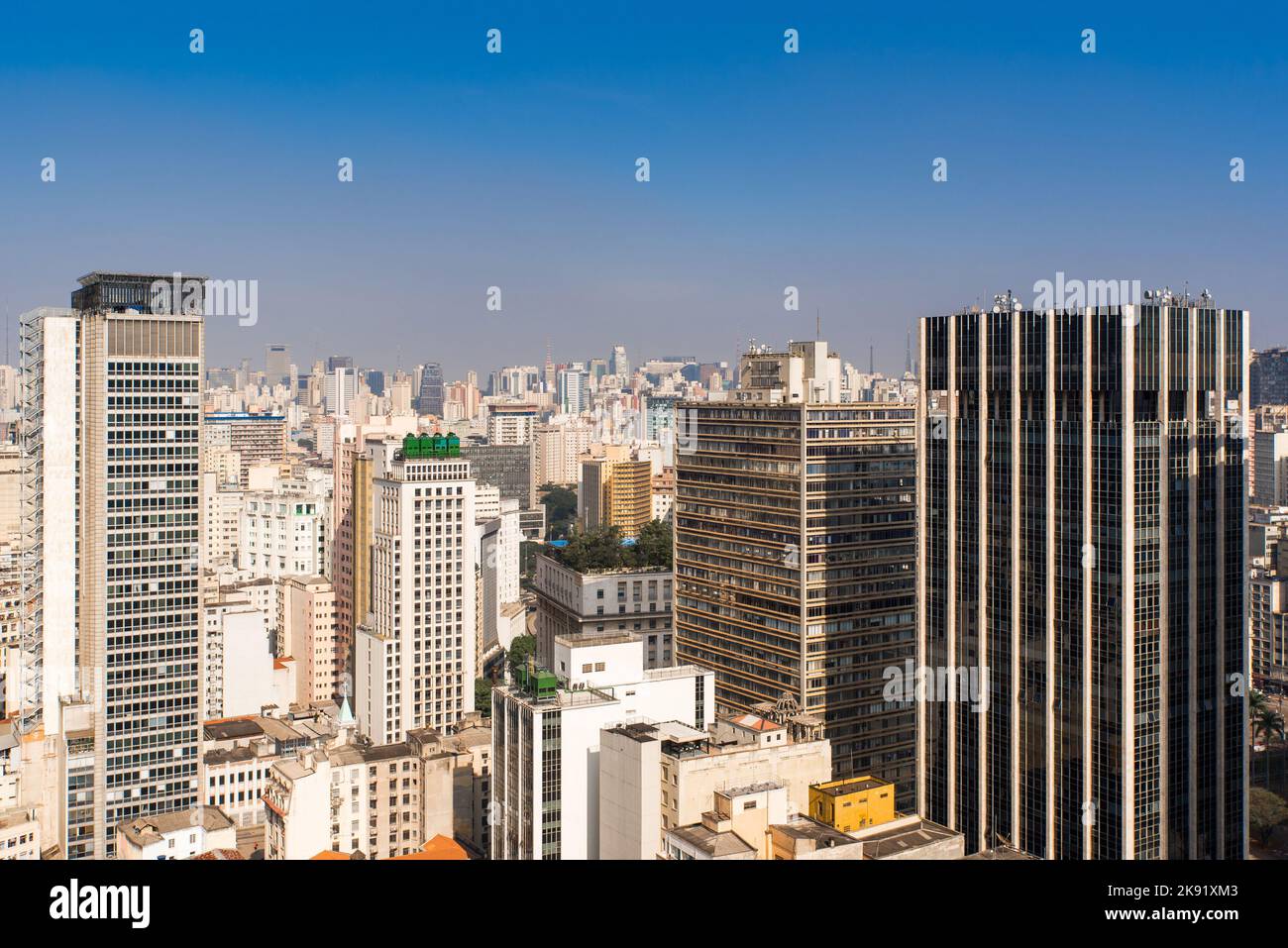 High Rise Buildings of Sao Paulo City Downtown Stock Photo - Alamy