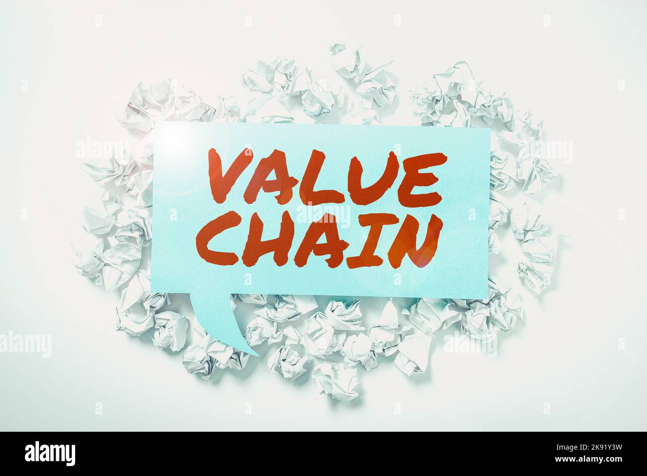 Inspiration showing sign Value Chain. Concept meaning set of functional activities making the