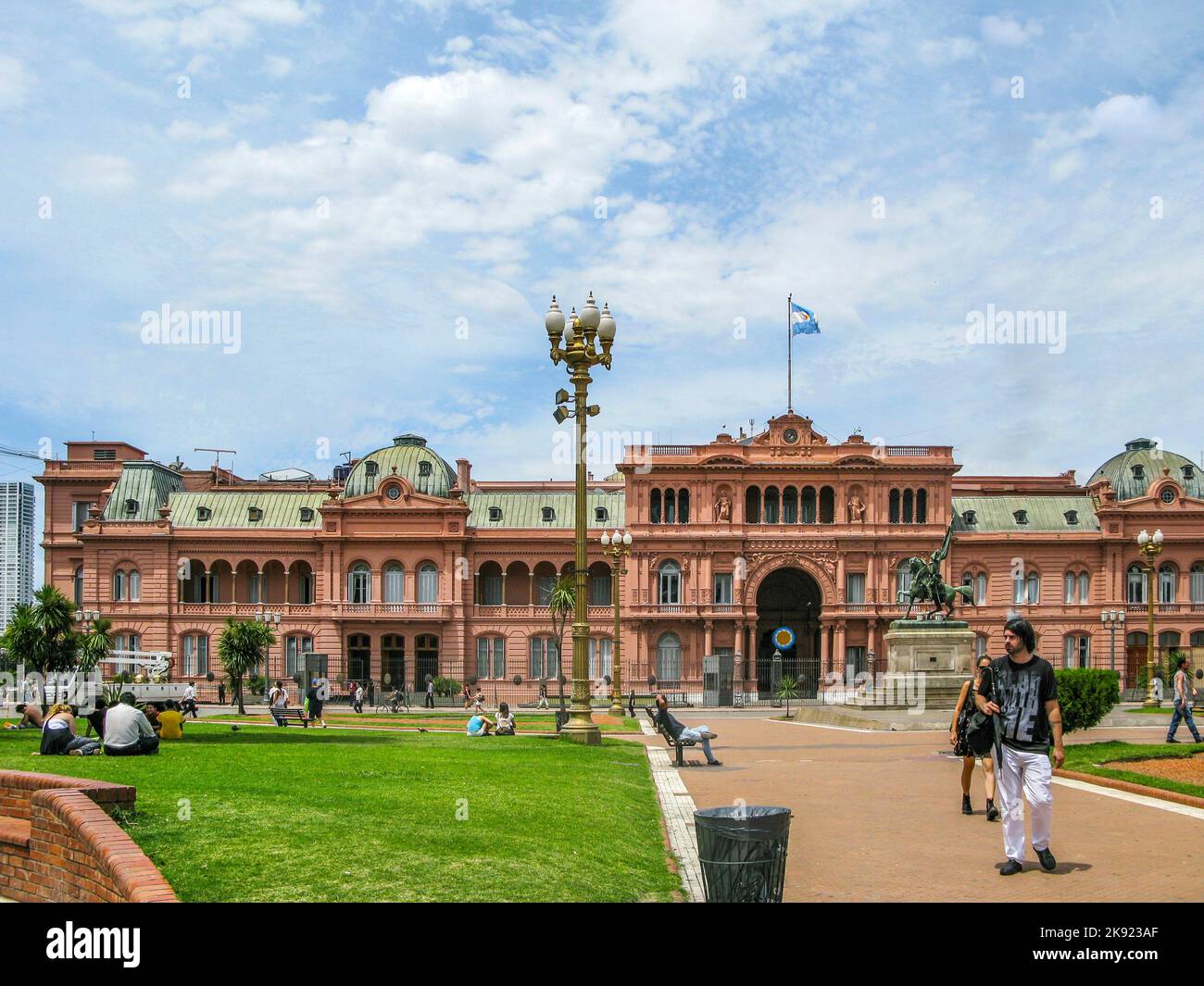 BUENOS AIRES,  ARGENTINE JAN 26, 2015: Casa Rosada (pink house) Buenos Aires Argentina.La Casa Rosada is the official seat of the executive branch of Stock Photo
