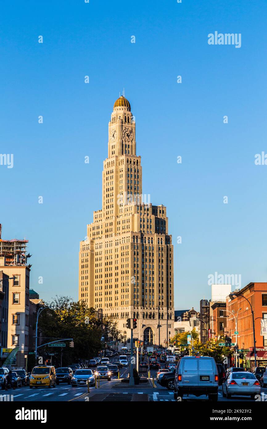 NEW YORK CITY, USA OCT 20, 2015 famous clock tower building in