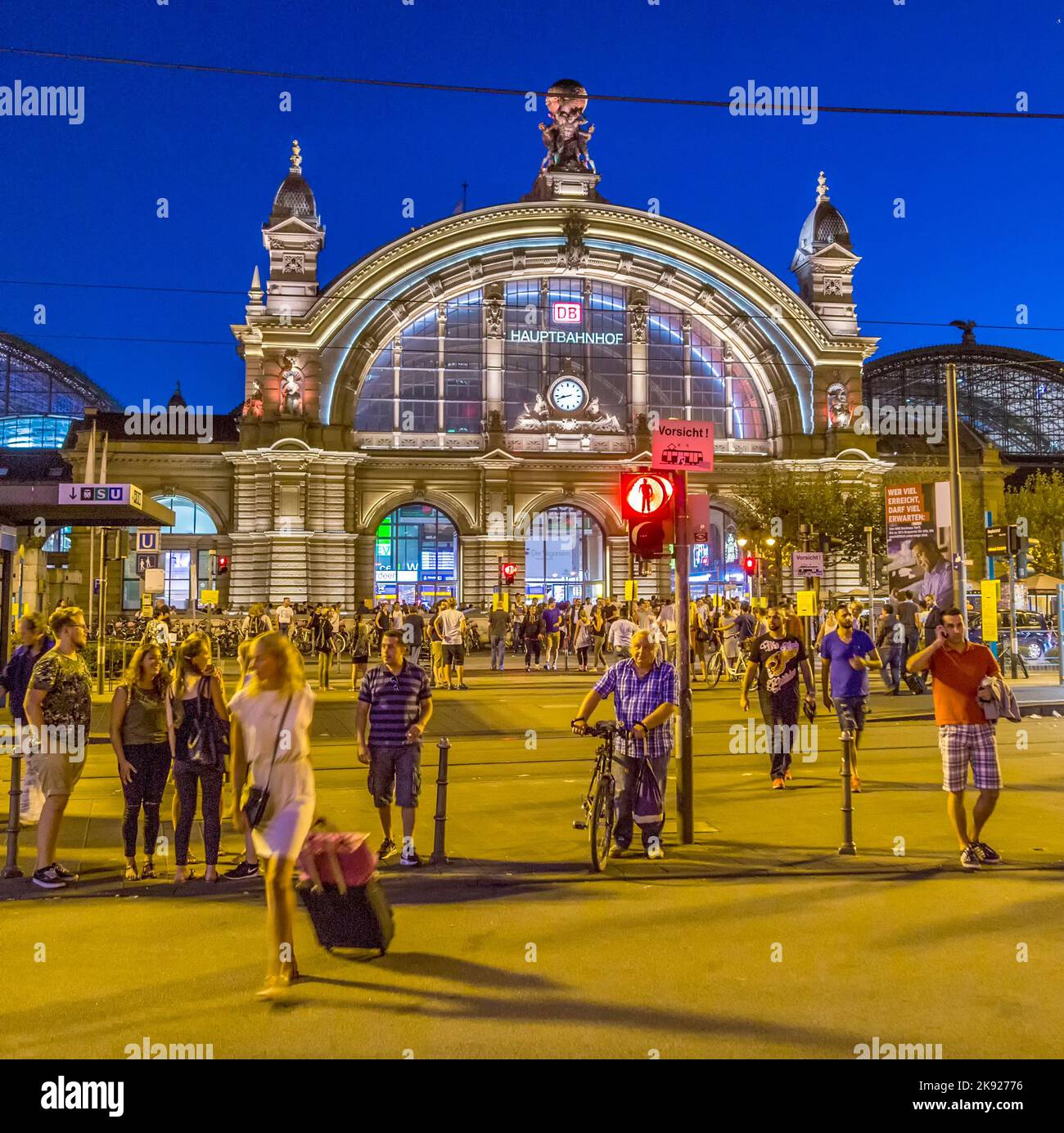FRANKFURT, GERMANY SEP 8, 2016 people enjoy the annual Bahnhofsviertel party in Frankfurt